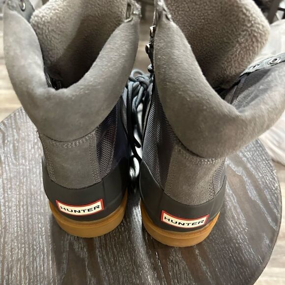 Hunter insulated Commando Boots gray size 8 NWOT - Picture 8 of 10